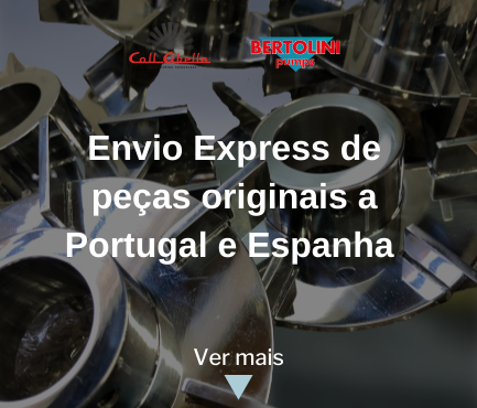 envio 24 horas de pças e maquinas a portugal